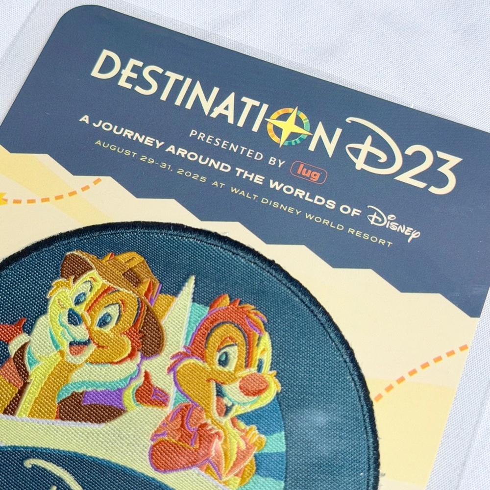 2025 Disney Destination D23 Chip & Dale Rescue Rangers Patch New - Picture 2 of 4